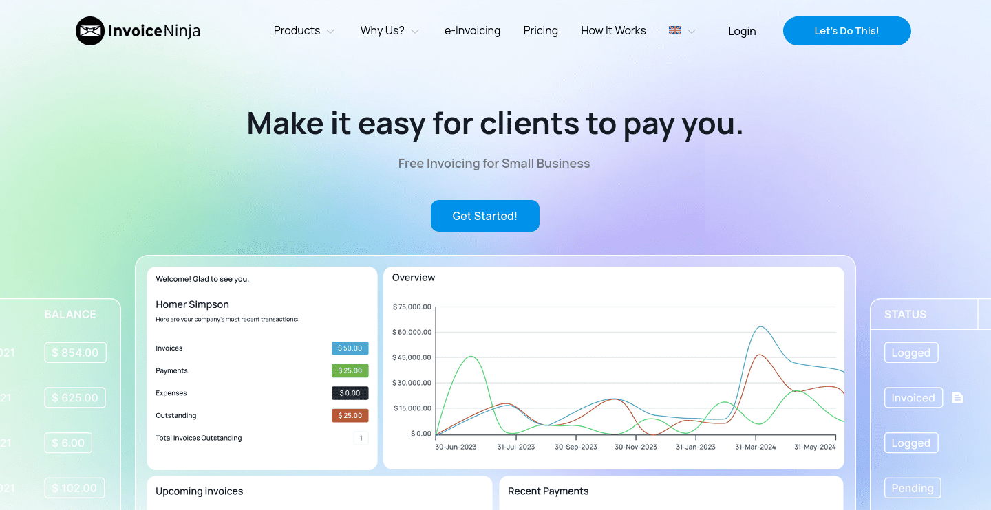 komier invoice ninja online generator comparison